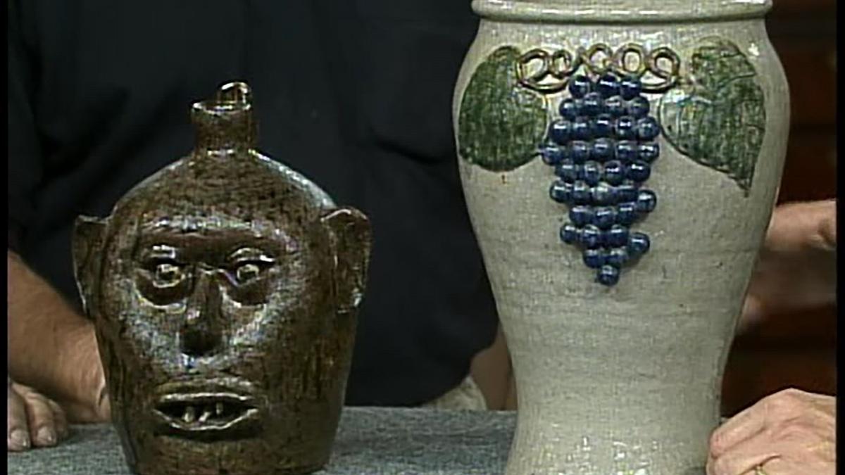 Appraisal Lanier Meaders Face Jug & Pot, ca. 1950 Antiques Roadshow