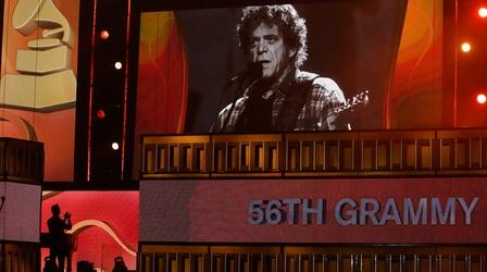 Video thumbnail: PBS NewsHour New exhibit explores the work of enigmatic musician Lou Reed