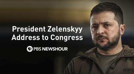 Video thumbnail: PBS NewsHour President Zelenskyy Address to Congress