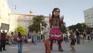 Puppet of 10-Yr-Old Syrian Refugee, Little Amal, Learns ASL