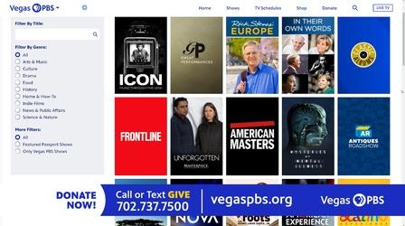 Video thumbnail: Vegas PBS Staying in? Get Vegas PBS Passport for just $5 per Month