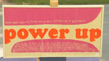 Video thumbnail: Antiques Roadshow Appraisal: 1965 Sister Mary Corita "Power Up" Serigraph
