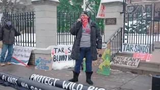 Protest at the Governor's Mansion