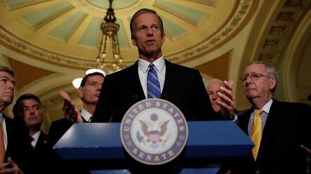 Video thumbnail: PBS NewsHour Thune: Health bill negotiation difficult but necessary