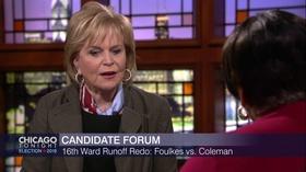 Video thumbnail: Chicago Tonight 16th Ward Candidate Forum: Incumbent Ald. Toni Foulkes