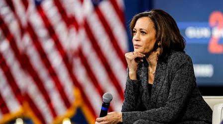 Video thumbnail: PBS NewsHour Kamala Harris defends health care plan from rival critics