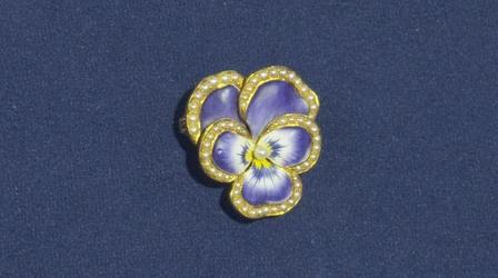 Video thumbnail: Antiques Roadshow Appraisal: Krementz & Co. Pansy Pendant Brooch, ca. 1900