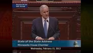 Governor Dayton's State Of The State Address 2012