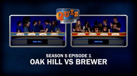 Video thumbnail: High School Quiz Show: Maine Oak Hill vs. Brewer