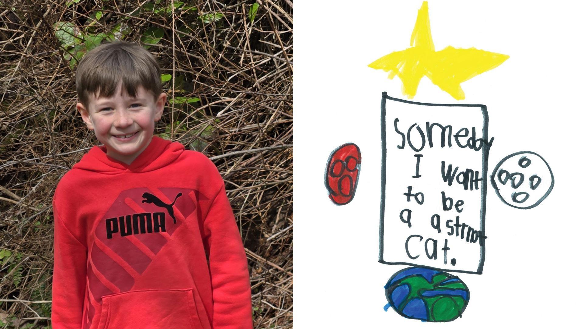 2nd Place in the First Grade level: “Someday I want to be an Astronaut Cat” by Eli
