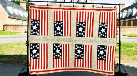 Video thumbnail: Antiques Roadshow Appraisal: Flag Quilt, ca. 1880