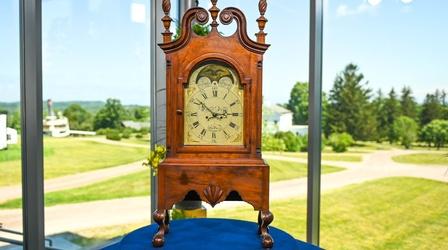 Video thumbnail: Antiques Roadshow Appraisal: Pennsylvania Walnut Shelf Clock, ca. 1795