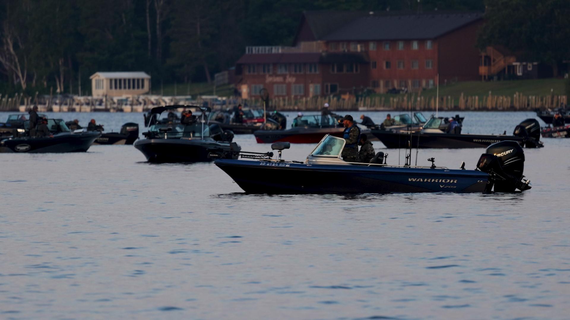 Explore the Warrior Walleye Shootout in Lake of the Woods and researchers trap rusty crayfish.