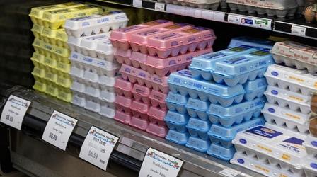Video thumbnail: PBS NewsHour What's causing the price of eggs to skyrocket nationwide