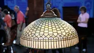 Appraisal: Tiffany Studios "Curtain Border" Shade, ca. 1905
