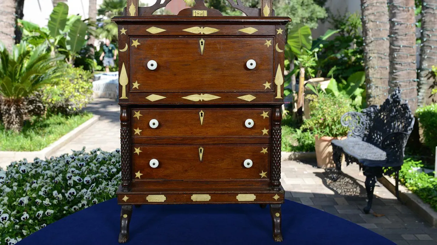 Appraisal: 1881 Child Chest Of Drawers