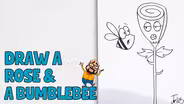Rose & a Bumblebee