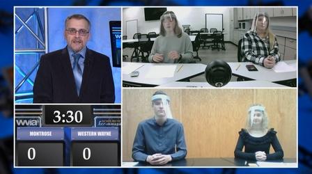 Video thumbnail: Scholastic Scrimmage Montrose vs. Western Wayne