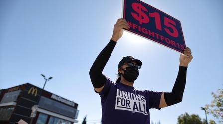 Video thumbnail: PBS NewsHour How a minimum wage hike could impact people's livelihoods