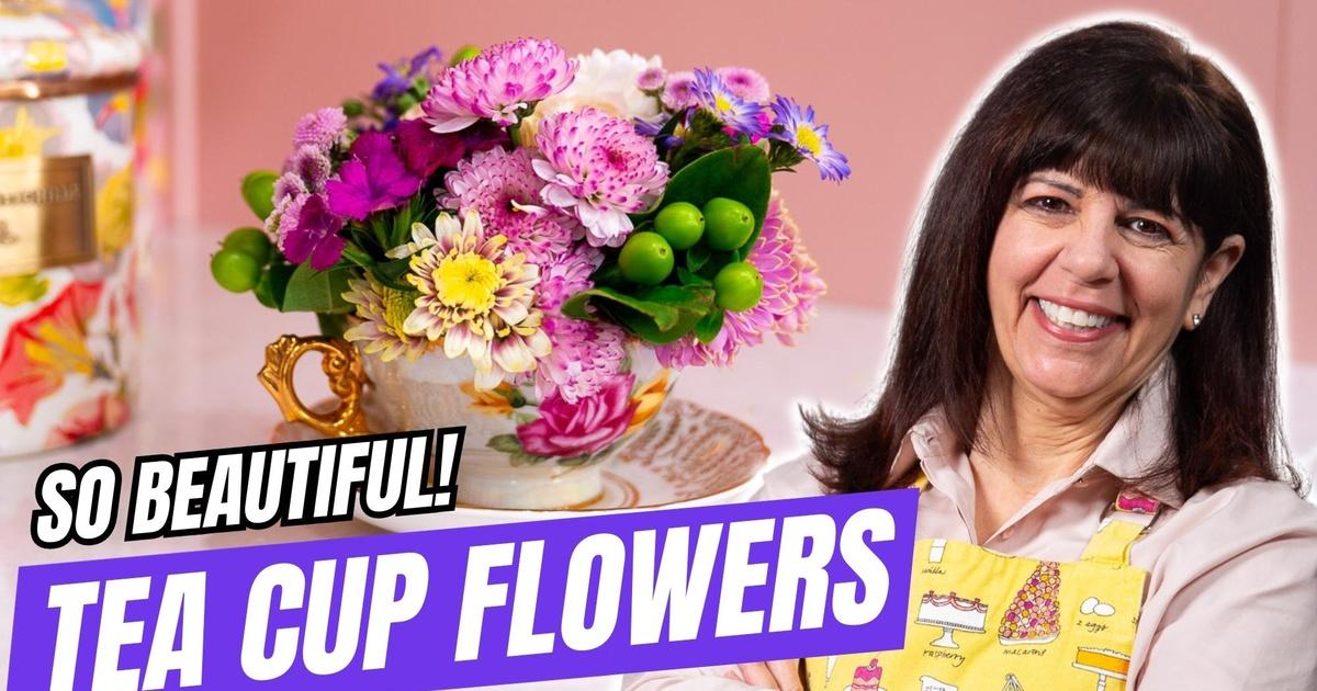 The baking journal | how to make a tea cup floral arrangement | season 2024