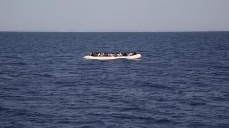 Video thumbnail: PBS NewsHour Death toll surges as migrants try to reach Europe
