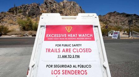 Video thumbnail: PBS NewsHour Record heat wave in the U.S. raises public health concerns