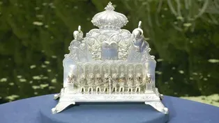 Appraisal: German Sterling Menorah, ca. 1890