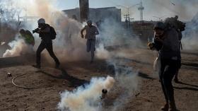 Video thumbnail: PBS NewsHour U.S. border officials clash with migrants in asylum limbo
