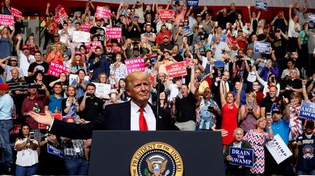 Video thumbnail: PBS NewsHour How President Trump is spending re-election campaign cash