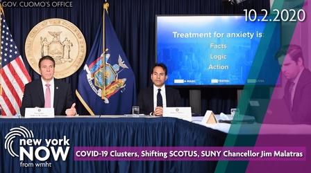 Video thumbnail: New York NOW COVID-19 Clusters, SCOTUS, SUNY Chancellor Jim Malatras