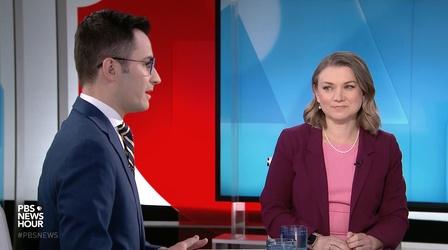 Video thumbnail: PBS NewsHour Tamara Keith and Andrew Desiderio on passing Ukraine aid