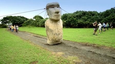 Video thumbnail: NOVA How Ancient Easter Island statues “walked”