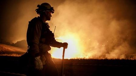 Video thumbnail: PBS NewsHour Wildfires bring lingering worries about what's in the air