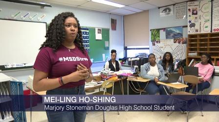 Video thumbnail: Chicago Tonight Parkland Survivor Wants Focus on ‘Never Again’ Movement