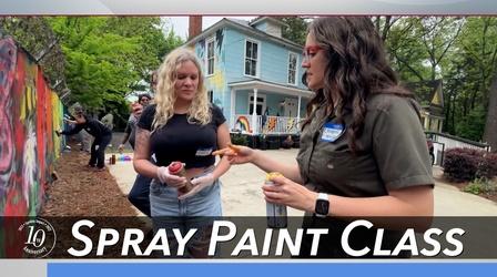 Video thumbnail: Carolina Impact Teaching Spray Paint Art | Carolina Impact