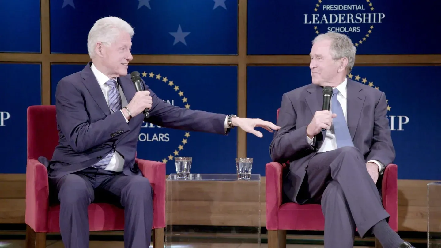 Former Presidents Bill Clinton & George W. Bush