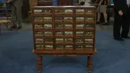 Appraisal: Painted Collector's Cabinet, ca. 1900