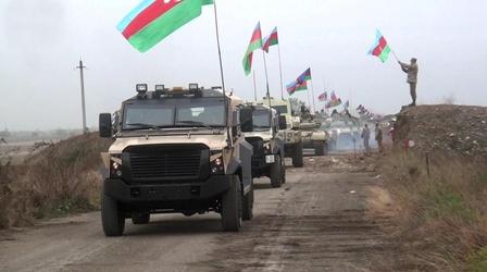 Video thumbnail: PBS NewsHour Uneasy peace takes hold in contested region of Azerbaijan
