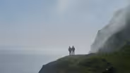 In the Faroe Islands Fulmar Eggs Are Collected from Cliffs