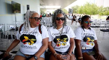 Video thumbnail: PBS NewsHour Americans celebrate Juneteenth amid push for social justice