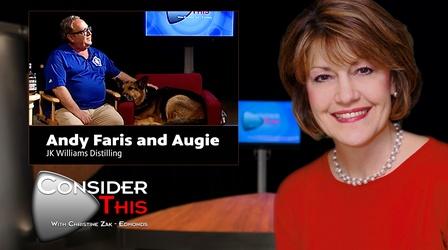 Video thumbnail: Consider This with Christine Zak Edmonds S02 E07: Andy Faris & Augie | JK Williams Distilling