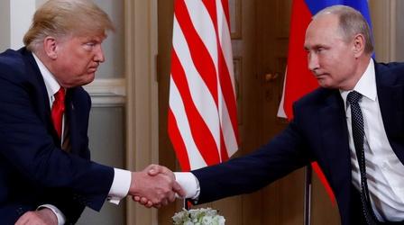 Video thumbnail: PBS NewsHour Trump's siding with Russia draws condemnation and concern