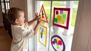 Shape Sorting Suncatcher