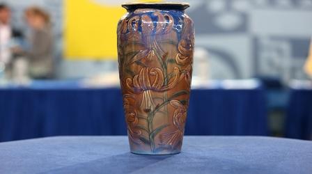 Video thumbnail: Antiques Roadshow Appraisal: 1927 Rookwood Shirayamadani "Black Opal" Vase