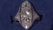 Appraisal: Art Deco Diamond & Sapphire Ring, ca. 1920