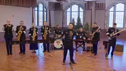 U.S. military services musicians perform 'Jingle Bells'