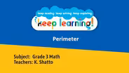 Grade 3 Math Lesson 4: Perimeter