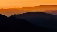 SUNSET OVER ANGELES NATIONAL FOREST