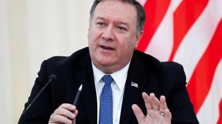 Video thumbnail: PBS NewsHour News Wrap: Pompeo warns Russia over election interference