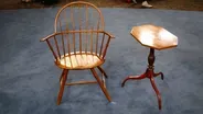 Appraisal: Windsor Armchair & Candlestand, ca. 1800
